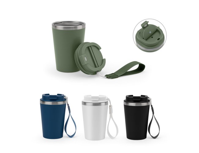 Copo T�rmico Inox 90% reciclado Acabamento Mate 440 mL Personalizado