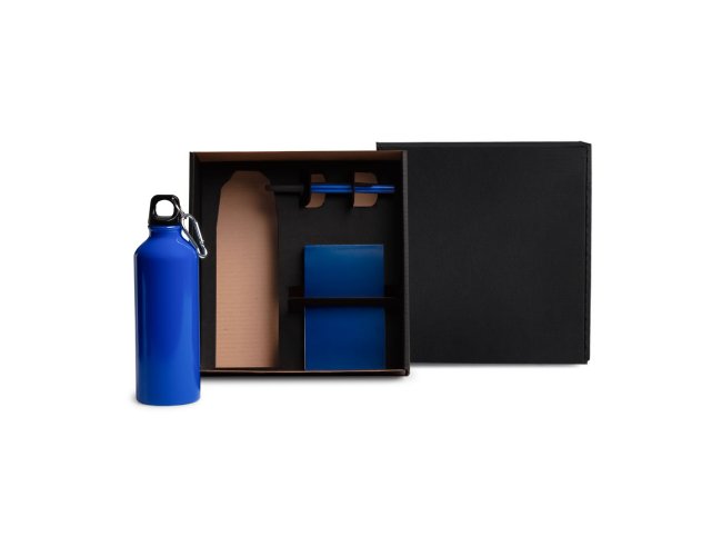 Kit Com Squeeze, Caneta e Bloco Para Anotaes