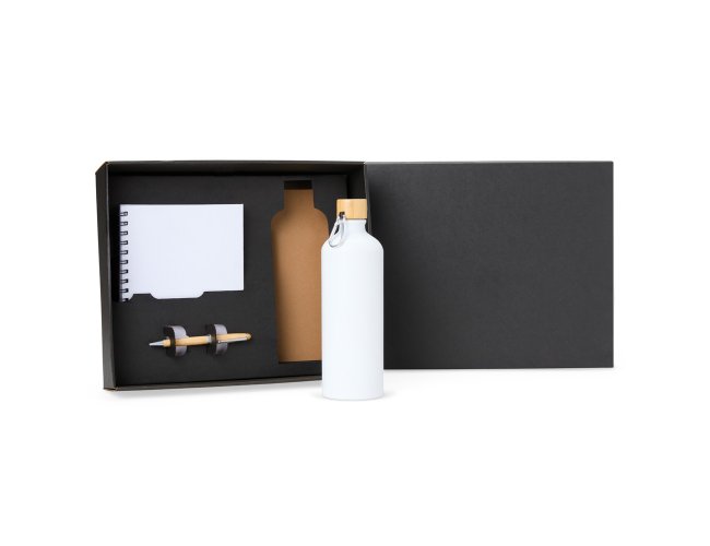 Kit Garrafa, Caderno E Caneta - 3 Ps