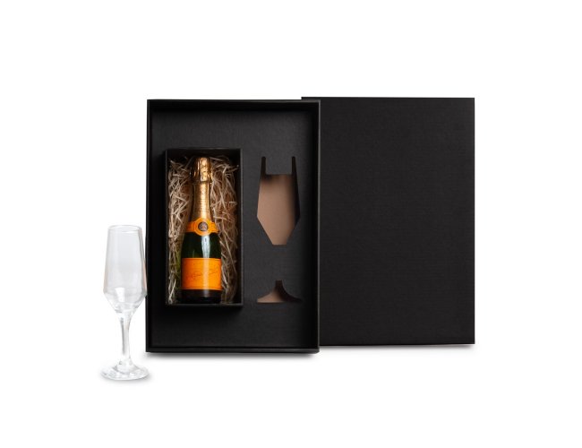 Taa de Vidro Champagne 186 mL Espao para Garrafa Mini Personalizados
