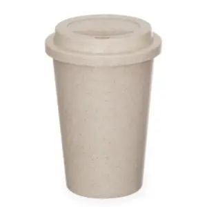Copo em fibra de bambu com tampa 450ml personalizado