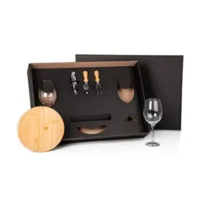 Kit queijo e vinho 6 peças personalizado