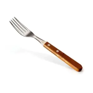 Garfo para mesa em bambu e inox personalizado