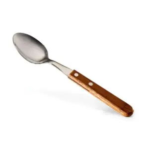 Colher para mesa em bambu e inox personalizada