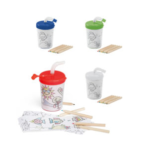 Copo plástico infantil com canudo 200ml personalizado