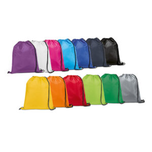 Sacola mochila em 210D com cordões personalizada