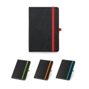 Caderno A5 em couro sintético personalizado