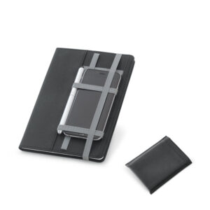 Caderno A5 em couro sintético personalizado