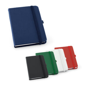 Caderno A6 em couro sintético personalizado