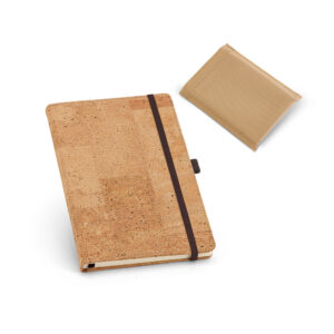 Caderno A5 em cortiça personalizado