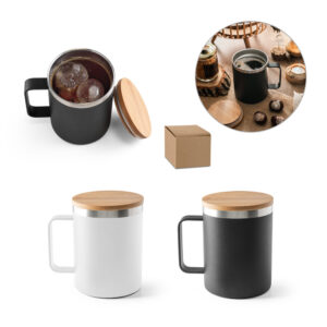 Copo térmico em aço inox reciclado 420ml personalizado