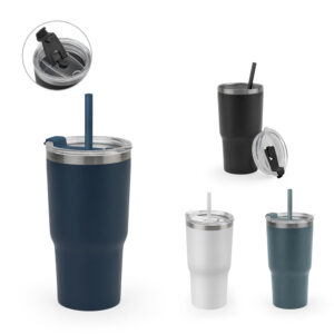 Copo térmico de viagem em inox 600ml personalizado