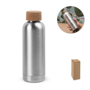 Squeeze em inox com tampa em cortiça 760ml personalizado