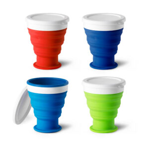 Copo dobrável em silicone 400ml personalizado