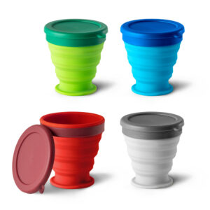 Copo dobrável em silicone 240ml personalizado