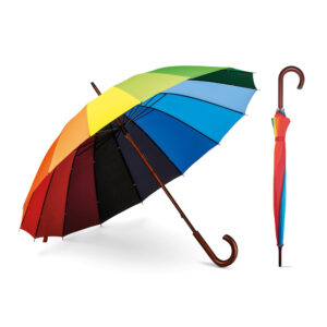 Guarda-chuva arco-íris em poliéster personalizado