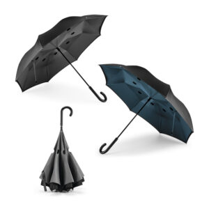 Guarda-chuva reversível em pongee 190T personalizado