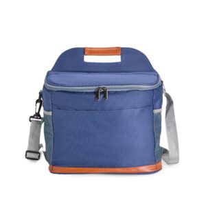 Bolsa térmica em oxford com couro sintético 11 litros personalizada