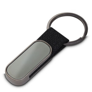 Chaveiro em liga de zinco com poliéster personalizado