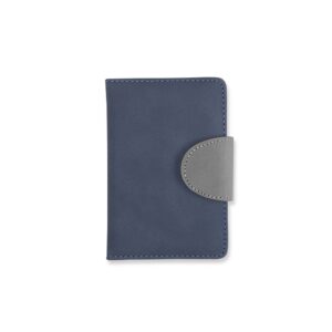 Caderneta de bolso em couro sintético aveludado personalizada