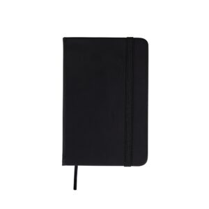 Caderneta de bolso 9x14cm emborrachada com elástico personalizada