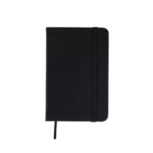 Caderneta de bolso 9x14cm emborrachada com elástico personalizada
