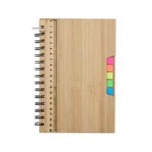 Caderno A5 em bambu personalizado