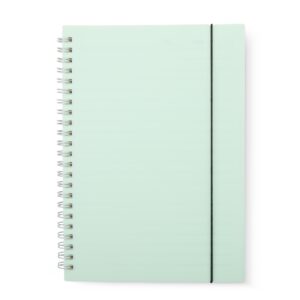 Caderno A5 plástico com elástico personalizado