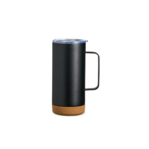 Caneca térmica em inox com cortiça 500ml personalizada