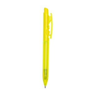 Caneta plástica fluorescente personalizada