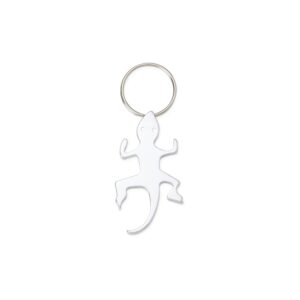 Chaveiro abridor em metal formato lagarto personalizado