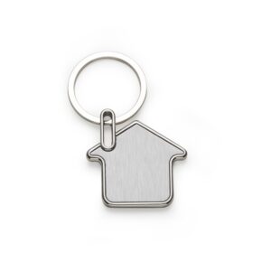 Chaveiro em metal formato casa personalizado