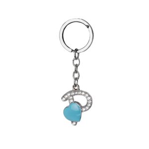 Chaveiro em metal letra P personalizado