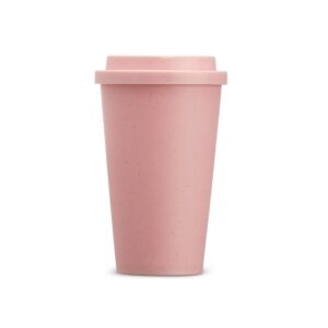 Copo em fibra de bambu com tampa rosqueável 450ml personalizado