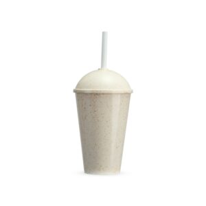 Copo em fibra de madeira com tampa 450ml personalizado