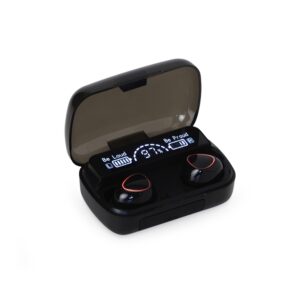 Fone de ouvido Bluetooth com case carregador personalizado