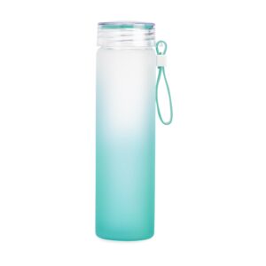 Garrafa de vidro jateado bicolor 450ml personalizada