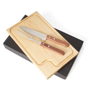 Kit churrasco 3 peças em estojo kraft personalizado