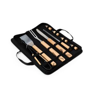 Kit churrasco 9 peças com pegadores personalizado