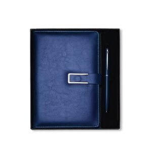 Kit com caderneta A5 e caneta personalizado