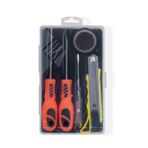 Kit ferramentas 5 peças em estojo plástico personalizado