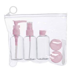 Kit viagem 6 peças em estojo ziplock personalizado