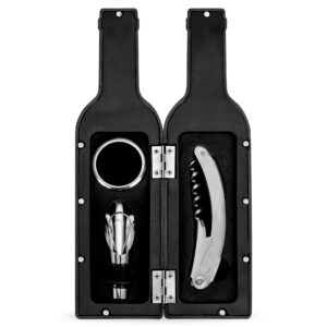 Kit vinho 3 peças formato garrafa personalizado