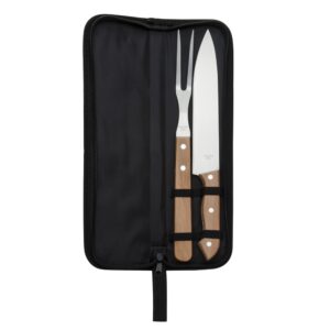 Kit churrasco 2 peças com estojo personalizado
