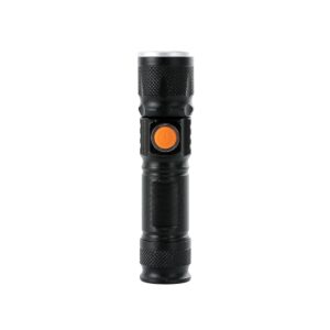 Lanterna em metal recarregável com zoom personalizada