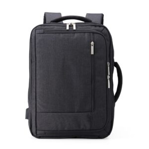 Mochila em poliéster com compartimentos personalizada