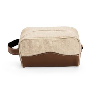 Necessaire juta com zíper personalizada