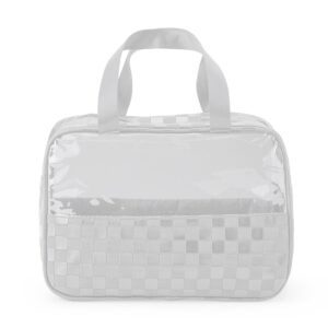 Necessaire em PVC xadrez impermeável personalizada