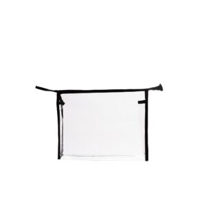 Necessaire em PVC transparente com zíper personalizada