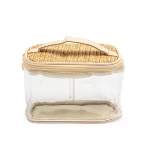 Necessaire em PVC com palha personalizada